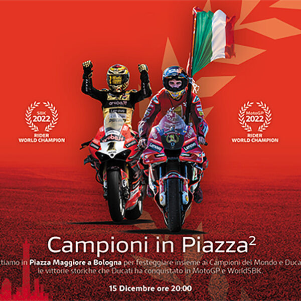 Campioni in piazza. Bagniaia e Bautista a Bologna