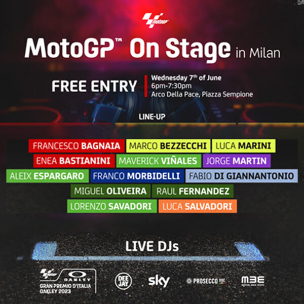 MotoGp On Stage: il 7 giugno grande festa a Milano