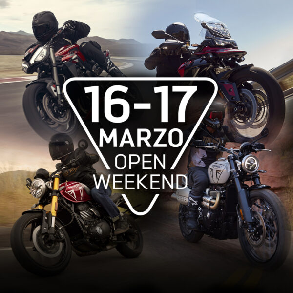 Triumph Open Weekend: novità e test ride per tutti