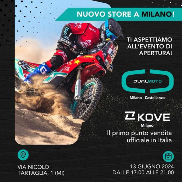 Dualmoto Milano: arriva il Flagship Store ufficiale Kove