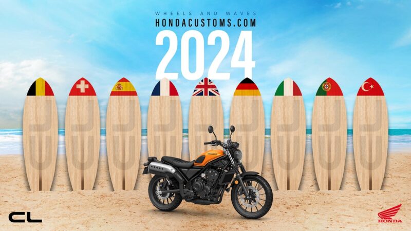 Wheels & Waves 2024: Honda porta 16 CL500 customizzate