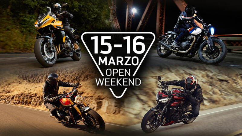 Triumph Open Weekend, riparte la stagione dei test drive